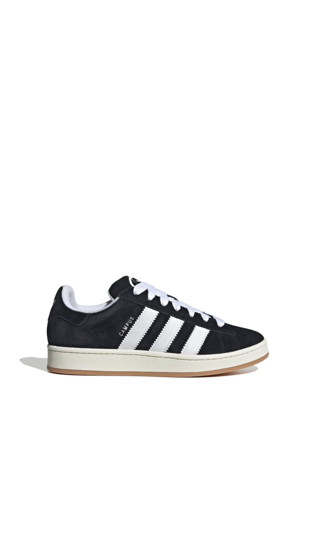 adidas campus black white gum